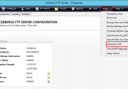 How to Generate Certificate Signing Request on Cerberus FTP Server